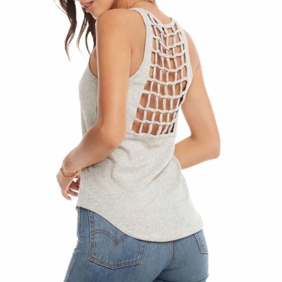 Chaser Tops - Chaser NWT Revolve Knot Back Tank top grey medium